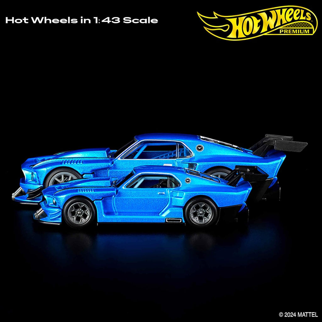 Hot Wheels Premium 1:43rd Scale Vehicle, 69 Modified Ford Mustang