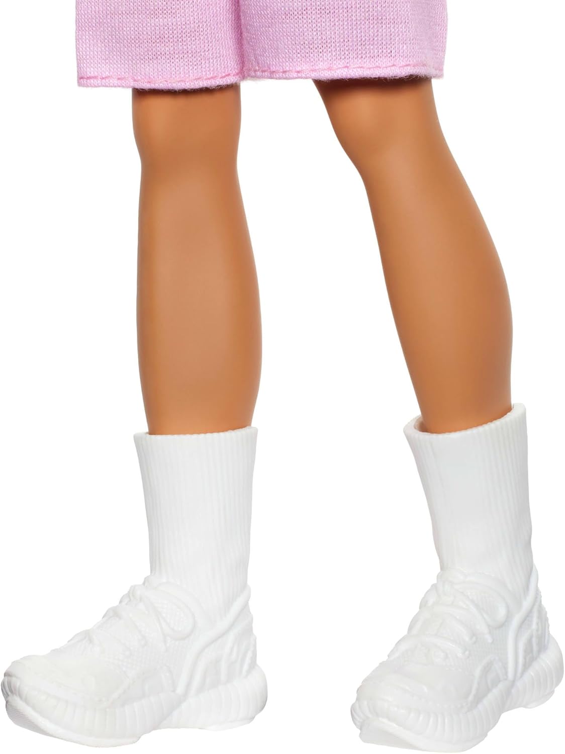 Barbie Fashionistas Ken Doll #241 with Blonde Hair Wearing Red and White Striped Polo Shirt with Pink Shorts, White Crew Sock