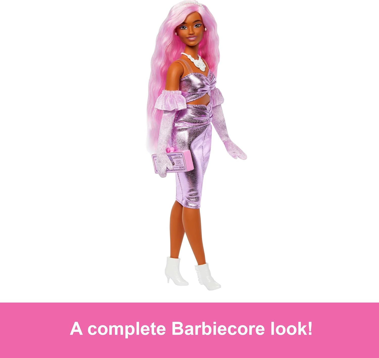 Barbie Deluxe Style Doll #1 in Barbiecore Outfit