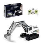 Remote Control Excavator Metal Rc Engineering Vehicles 2.4ghz 10 Channel Full Function Digger Toys Sound 1:12 Scale 30m Range - Buy Remote Control Excavator Toy Digger Toys Gift Metal Shovel With Light And Music metal Rc Excavator Construction Vehicle
