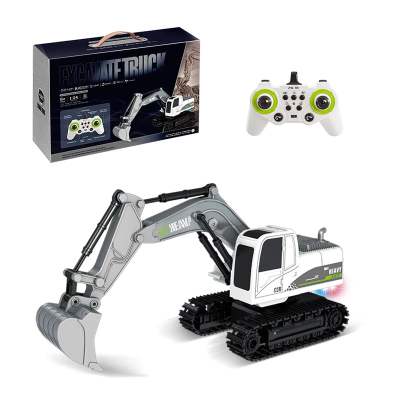 Remote Control Excavator Metal Rc Engineering Vehicles 2.4ghz 10 Channel Full Function Digger Toys Sound 1:12 Scale 30m Range - Buy Remote Control Excavator Toy Digger Toys Gift Metal Shovel With Light And Music metal Rc Excavator Construction Vehicle