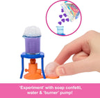 Barbie Scientist Doll and Accessories with Blonde Fashion Doll, Lab Table, Microscope, & Color-Change Beaker & Petri Dish Acc