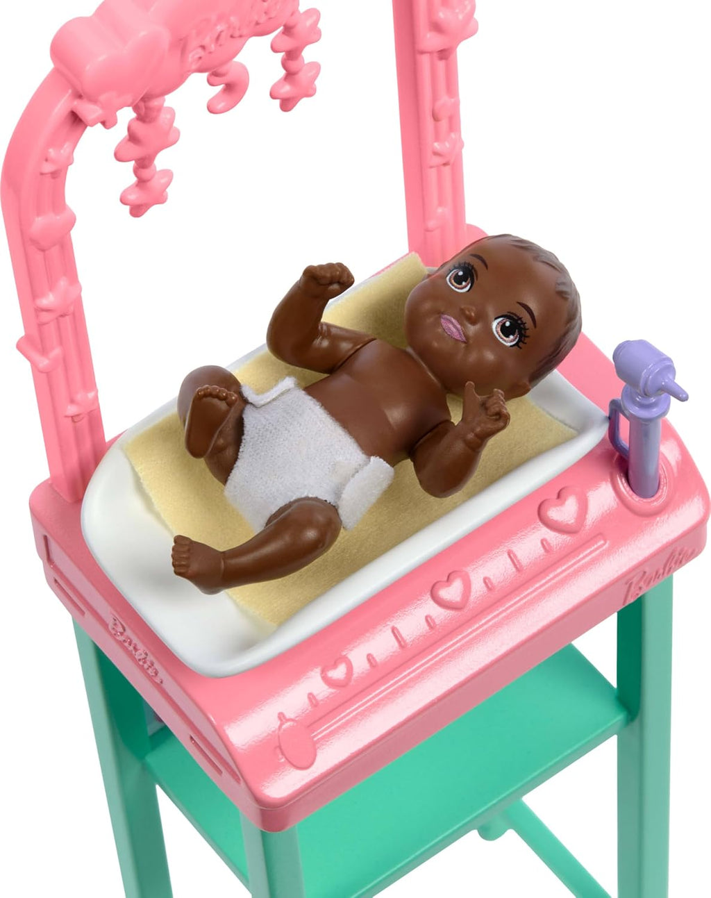 Barbie Baby Doctor Playset with Blonde Fashion Doll Wearing Pink Scrubs, Baby Doll, Furniture & Accessories Multicolor