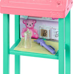 Barbie Baby Doctor Playset with Blonde Fashion Doll Wearing Pink Scrubs, Baby Doll, Furniture & Accessories Multicolor