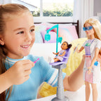 Barbie Dentist with Blonde Fashion Doll with Blue Dress and Lab Coat, 1 Kid Doll, Medical Doctor Furniture & Accessories Blon
