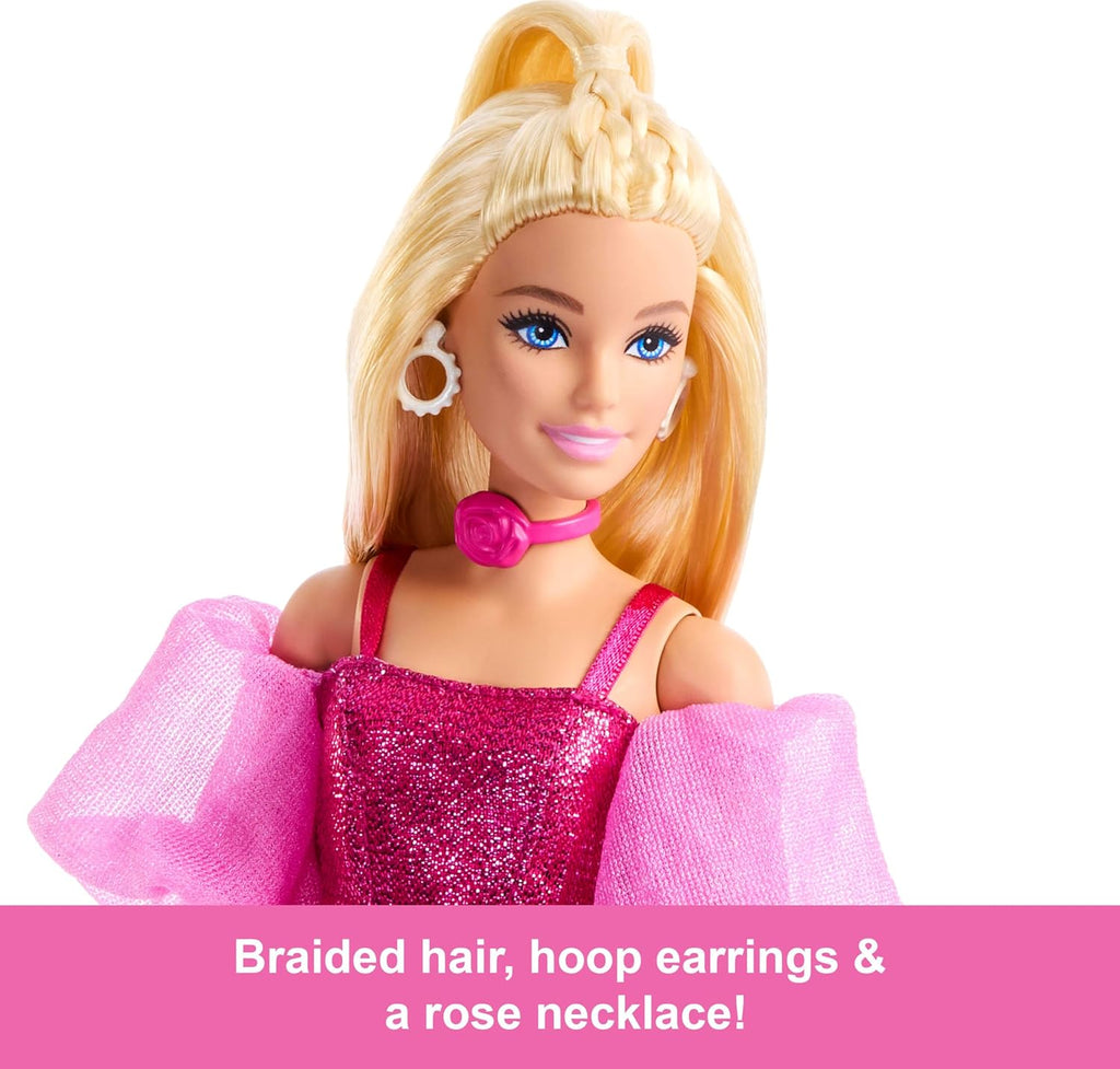 Barbie Deluxe Style Doll #5 in Metallic Pink Outfit, Blonde Hair