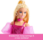 Barbie Deluxe Style Doll #5 in Metallic Pink Outfit, Blonde Hair