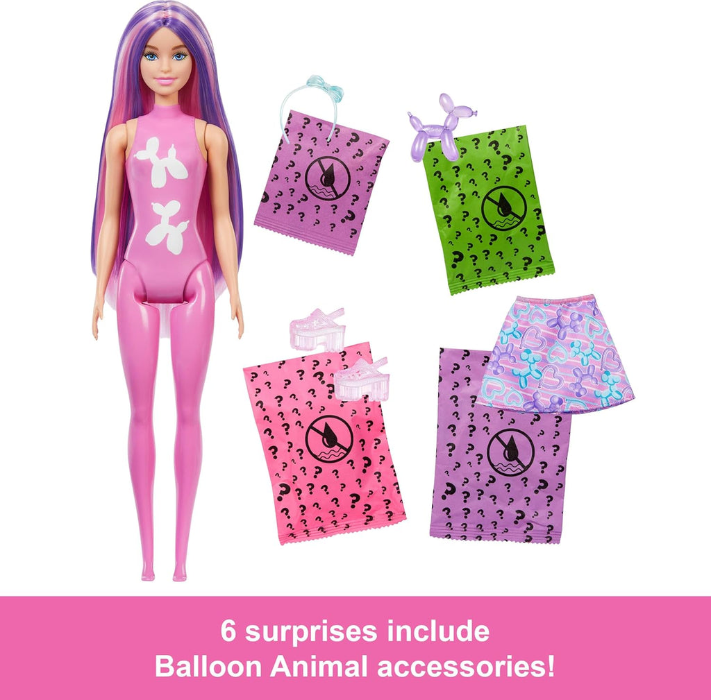 Barbie Color Reveal Mermaid Series Doll & Accessories with 6 Surprises Including Color Change & Charms (Styles May Vary)