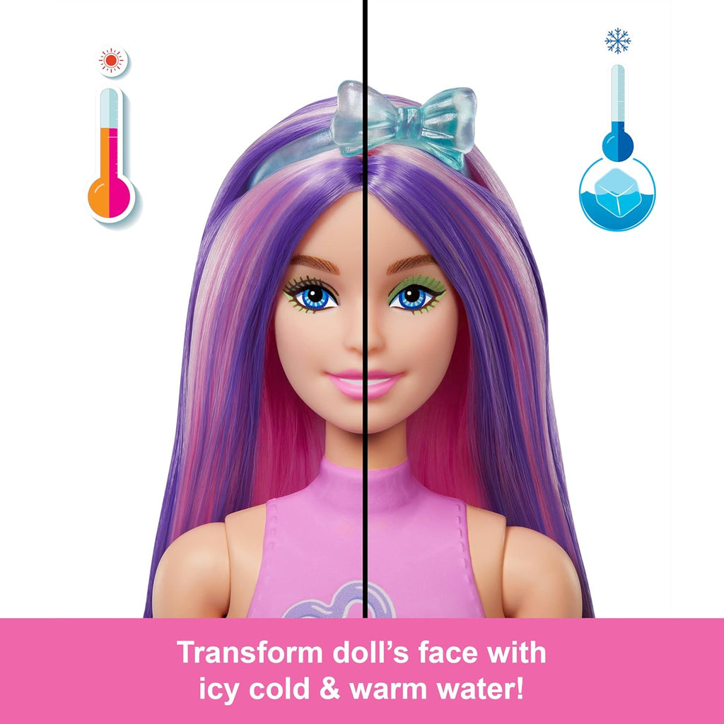 Barbie Color Reveal Mermaid Series Doll & Accessories with 6 Surprises Including Color Change & Charms (Styles May Vary)
