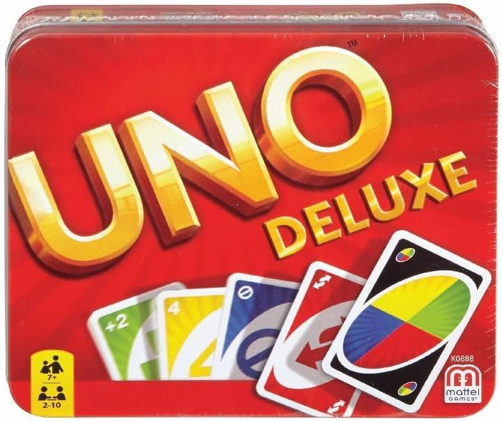 Uno Deluxe Card Game, 7 years +