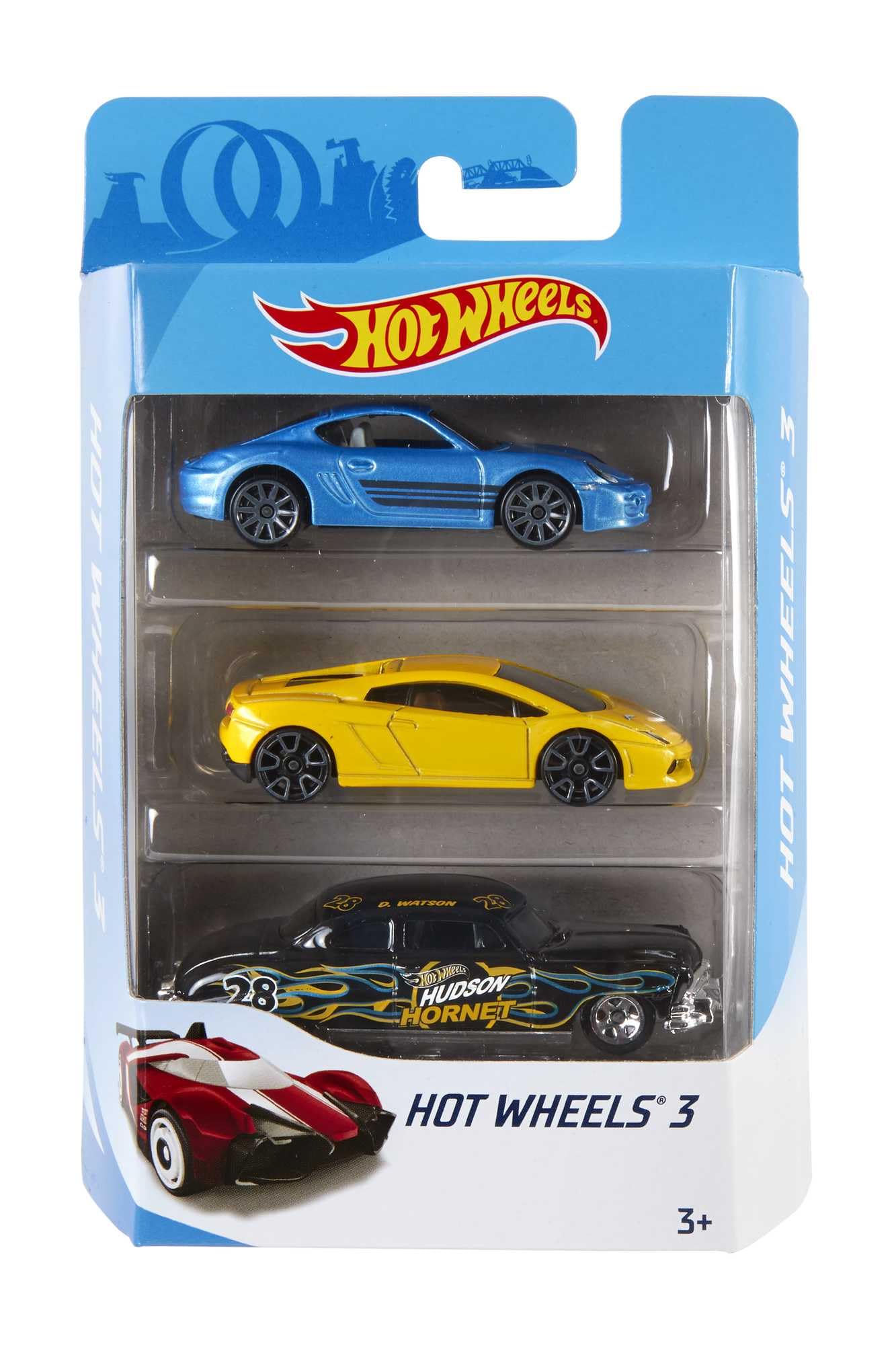 Hot Wheels 3 Car Pack, Multipack of 3 Vehicles