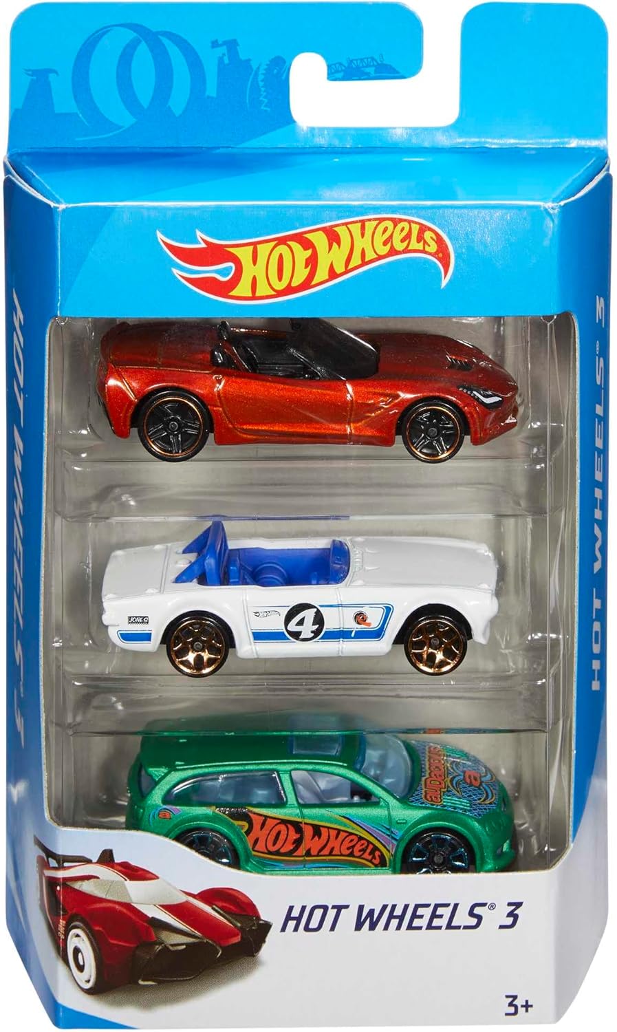 Hot Wheels 3 Car Pack, Multipack of 3 Vehicles