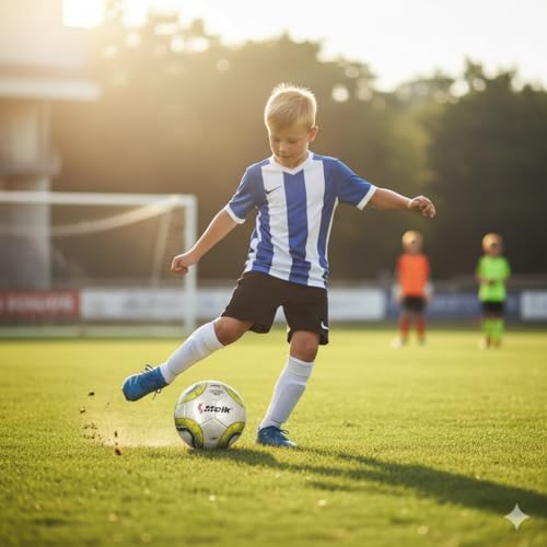 Soccer Ball ForTraining and Football Clubs Meik,Size 5 Deflated Random Colors