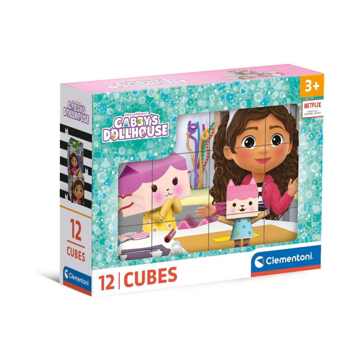 Clementoni 41193 Gabbys Dollshouse Jigsaw Dollhouse 12 Pieces-Cube Sup
