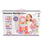 Vdora Dolls - 2-in-1 Baby Doll With Wash Basin Care Set - 14-inch