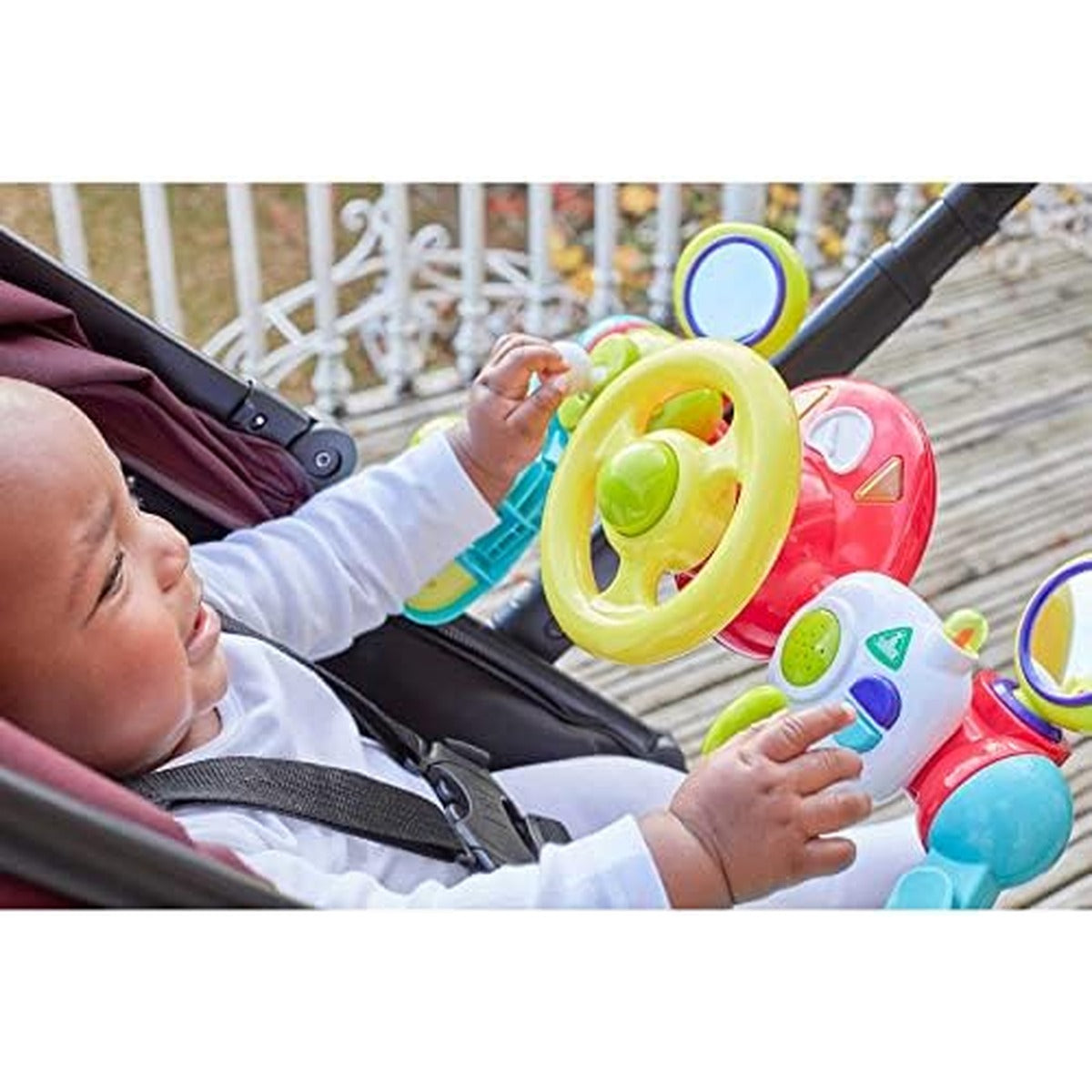 Early Learning Centre Development Wall Light and Sound Buggy Driver Battery Operated, Push Chair Fun, Activity Toys, Lights & Sound, Imaginative Play, 1 Years +