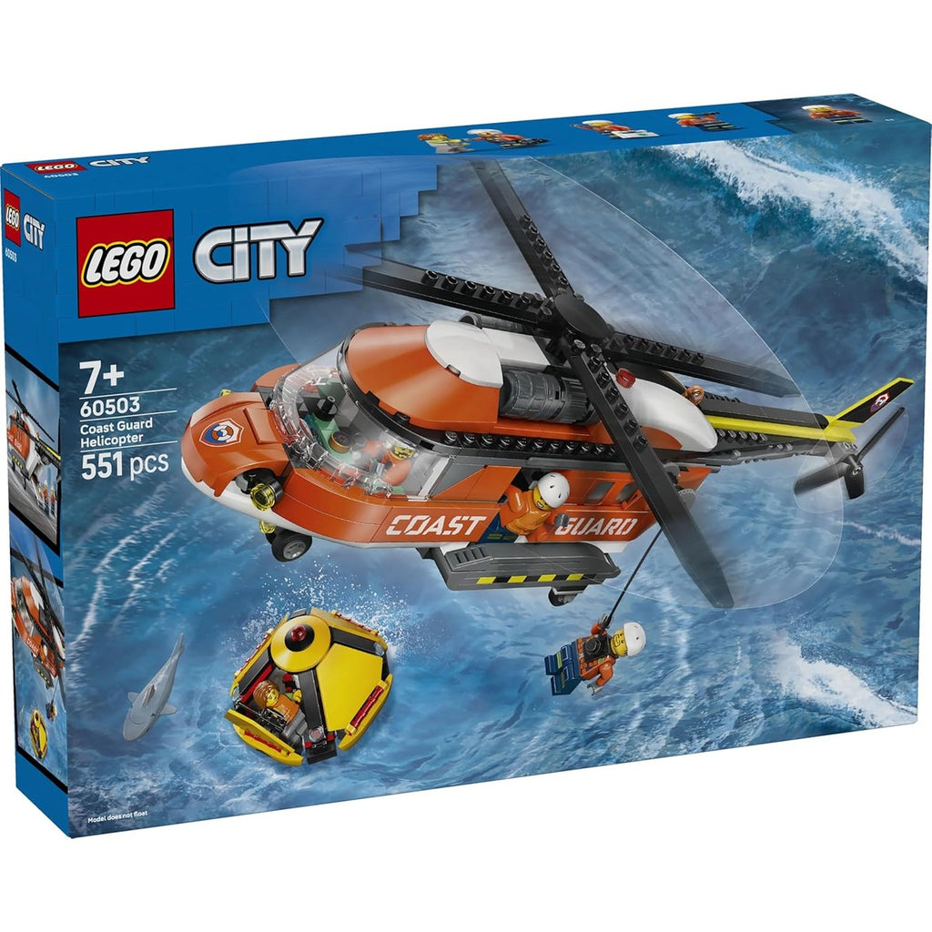 Lego City 60503 Coast Guard Helicopter Toy, Birthday Gift
