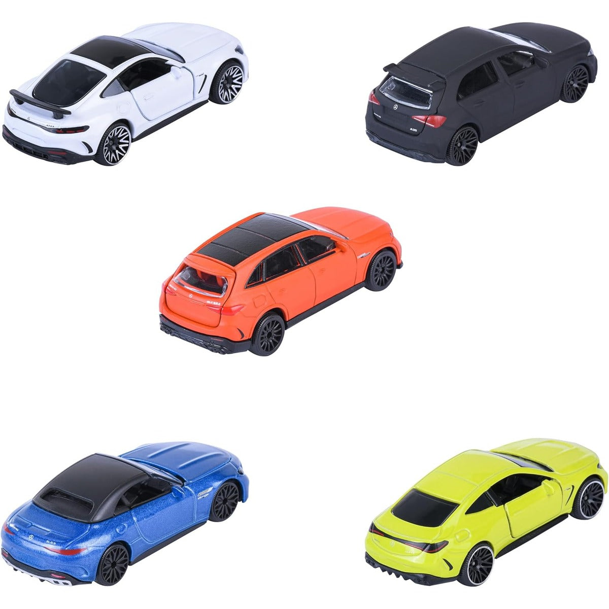 Mercedes-AMG 5 Pieces Giftpack die cast Collection Vehicles to Display and Play