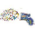 Confetti Party Poppers Gun Party Supplies (1 Gun 4 Shots) Plus Sticker Reusable Multicolor Metallic Confetti Poppers Gun Confetti Gun Party Favors Kids & Adults Birthday Parties Crazy Hour Fun 955-1s