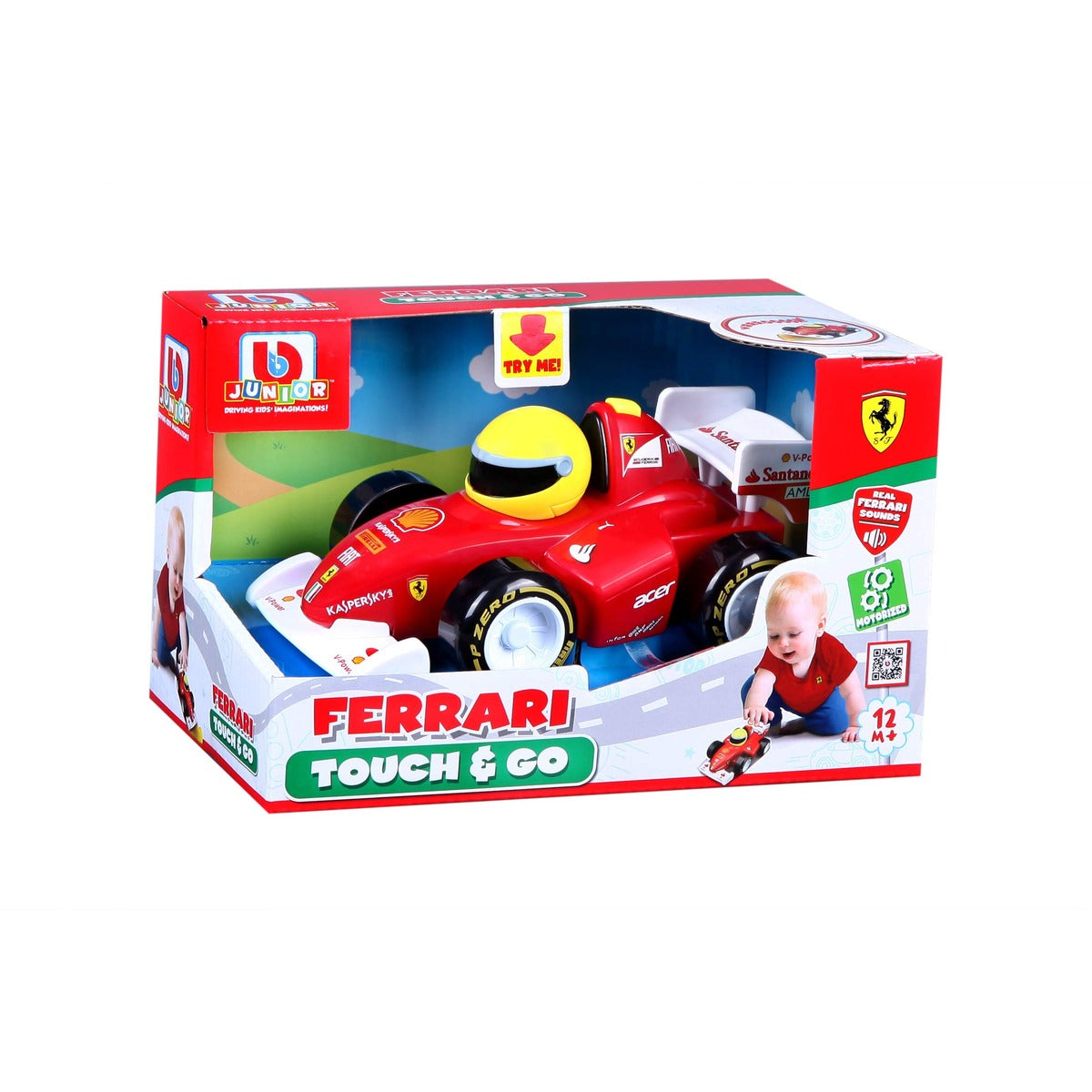 Bburago B16-81605 BB Junior Ferrari Touch & GO F2012