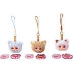 JollyPop Kitten MiniPop Collectibles for Girls, Toy Figure Keychain Charm Set with IM Card Sticker & Cute Kitty Doll