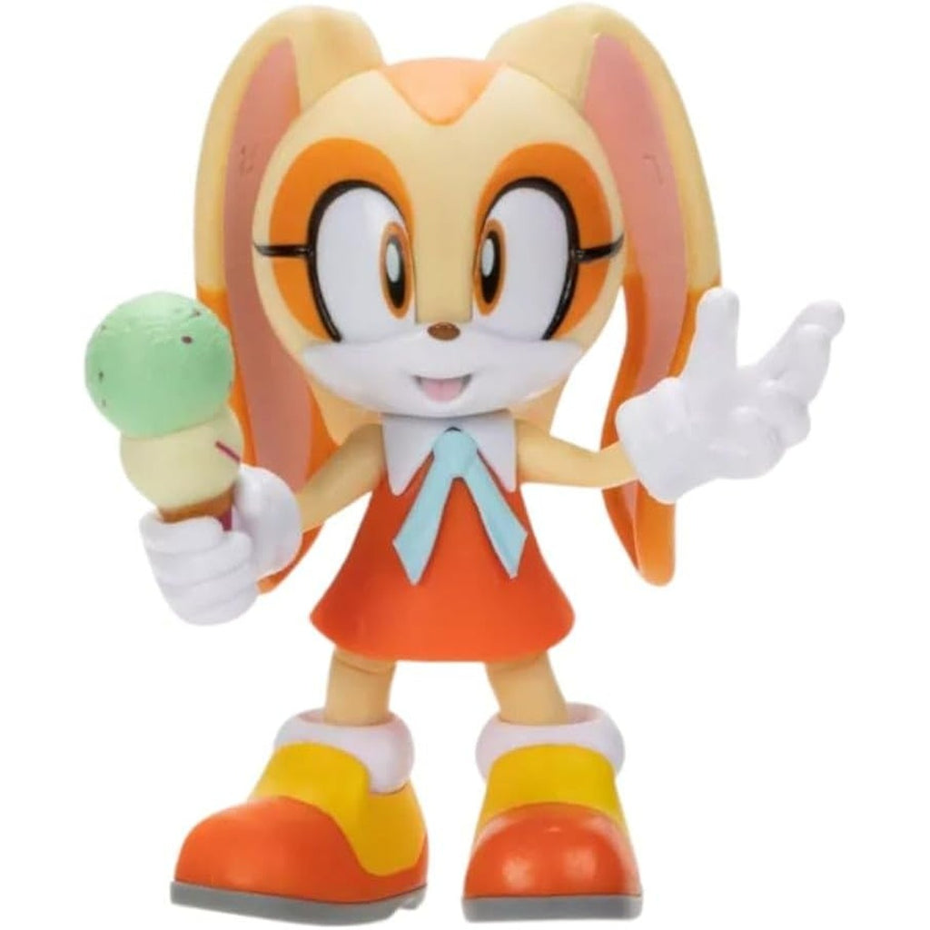 Amazon.com: Sonic The Hedgehog Wave 13 Cream 4-Inch Mini Figure [with Ice Cream Cone] : Toys & Games