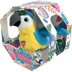 Blue Parrot - Interactive Talking Plush Bird Toy for Kids Repeats Words Sings and Flaps Wings Rechargeable Educational