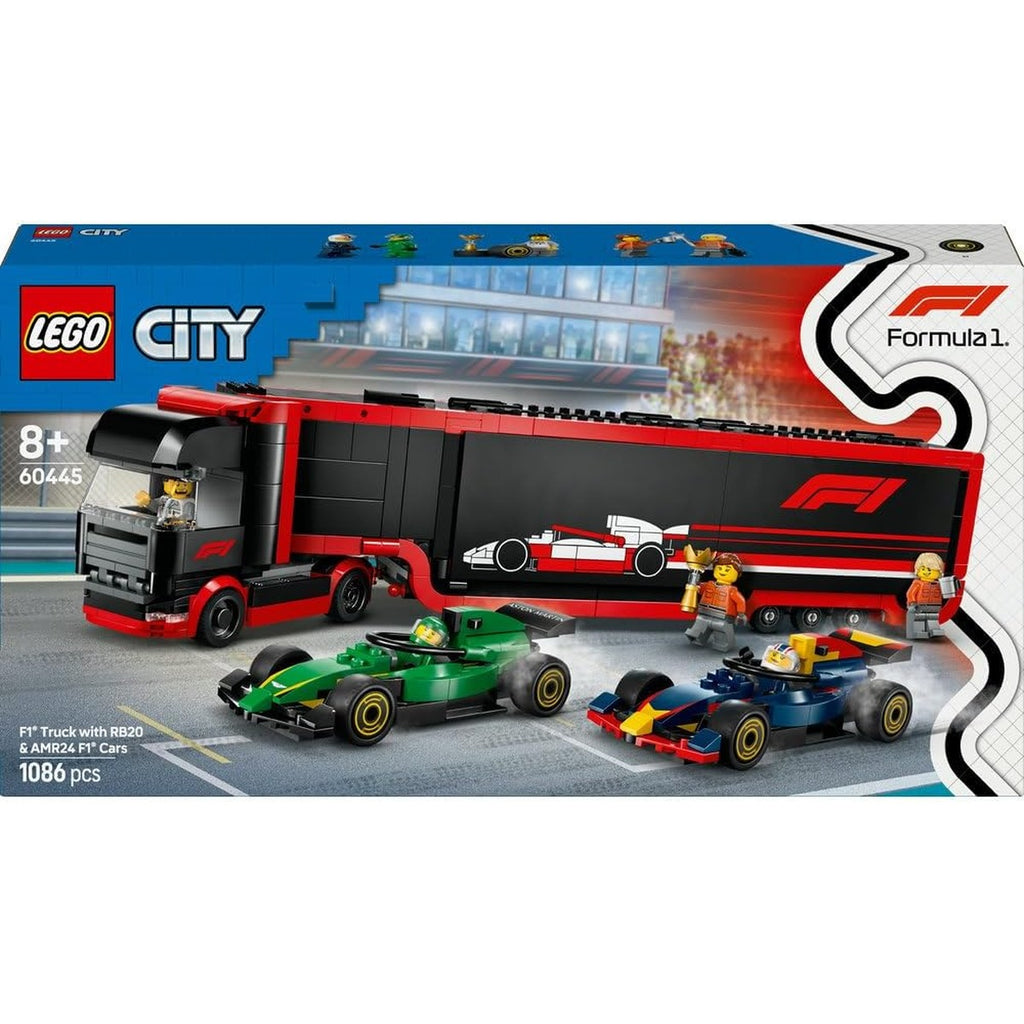 LEGO City F1(R) RB20 & AMR24 Race Car and F1(R) Truck Toy Toy Birthday