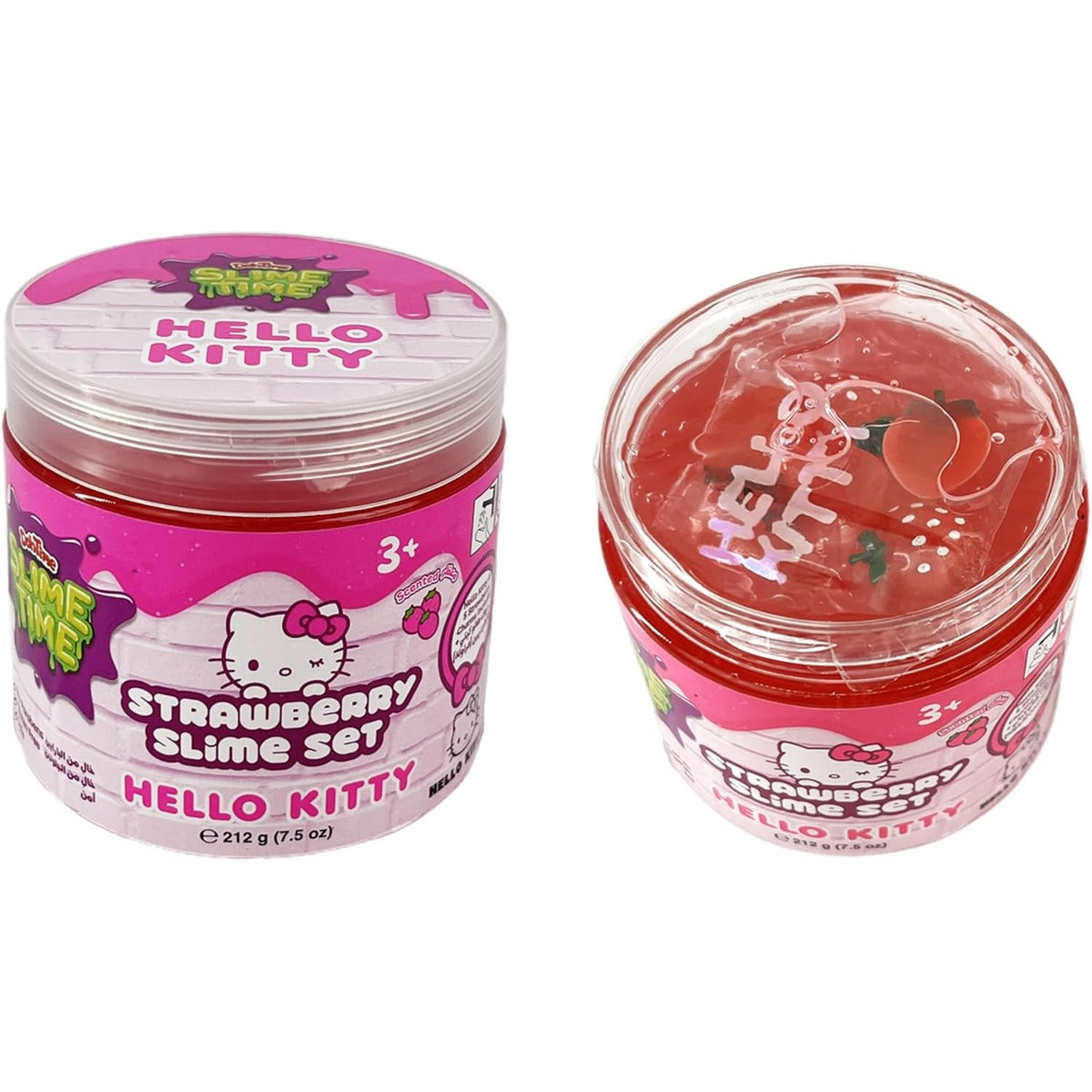 SlimeTime Hello Kitty Single Can 212g, Slime for Girls and Boys,Stress Relief Toy for Kids, Education,School,Party Favor,Gift for Birthday & Christmas, Soft Putty Slime For Kids