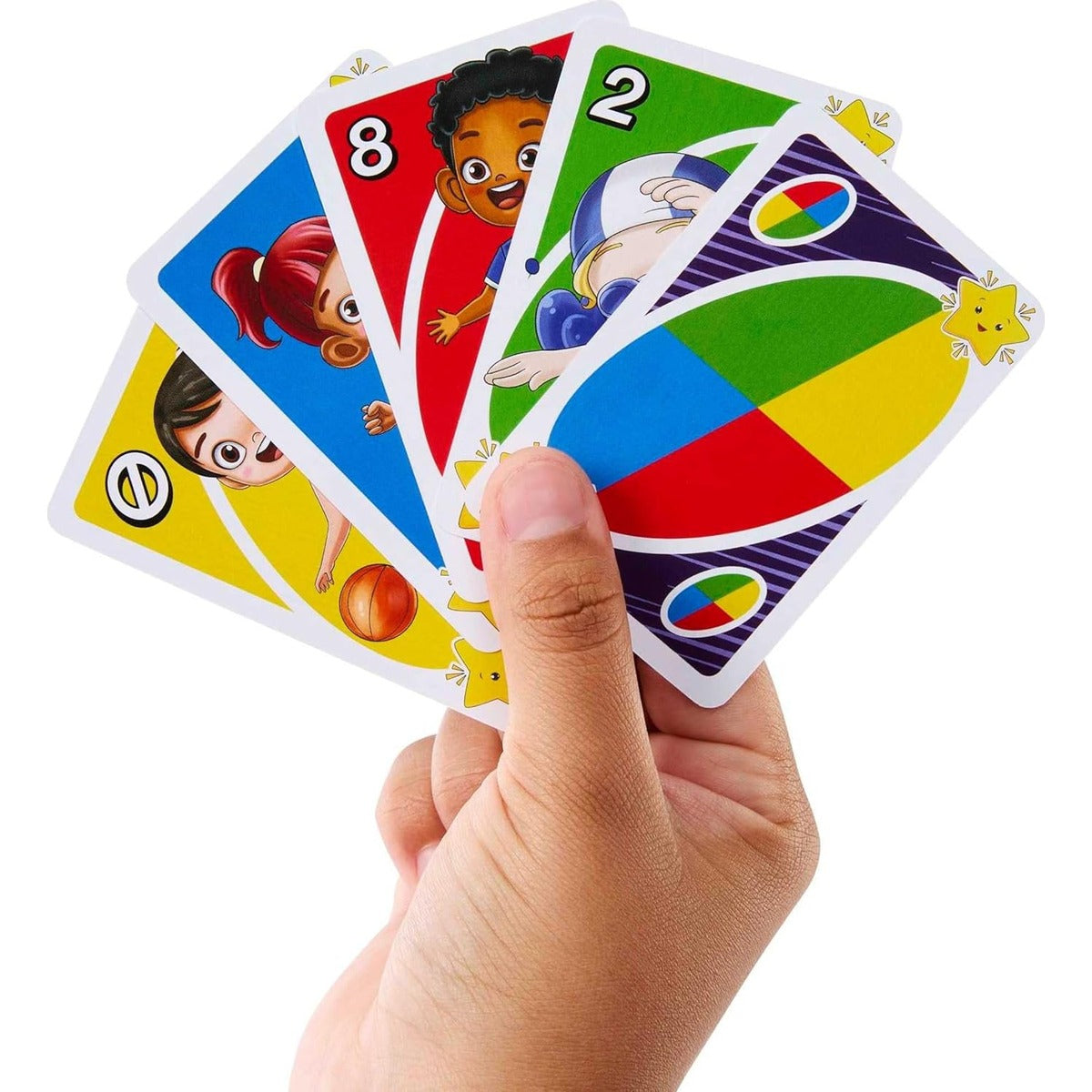 Mattel Games UNO Junior Move Kids Card Game with Action Rules for