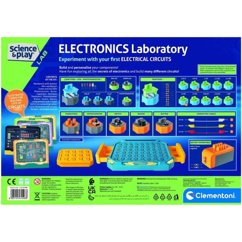 Clementoni Science and Play Electronics Laboratory, Battery Operated