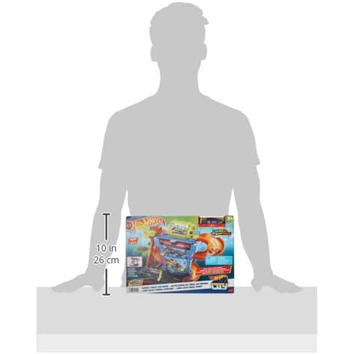 Hot Wheels City Tunnel Twist Car Wash & Color Shifters Vehicle in 1