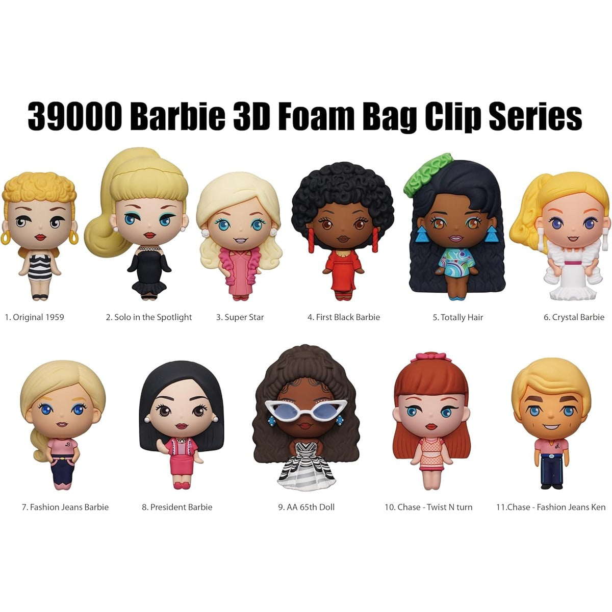Barbie Series 1 5" Collectible Bag Clip