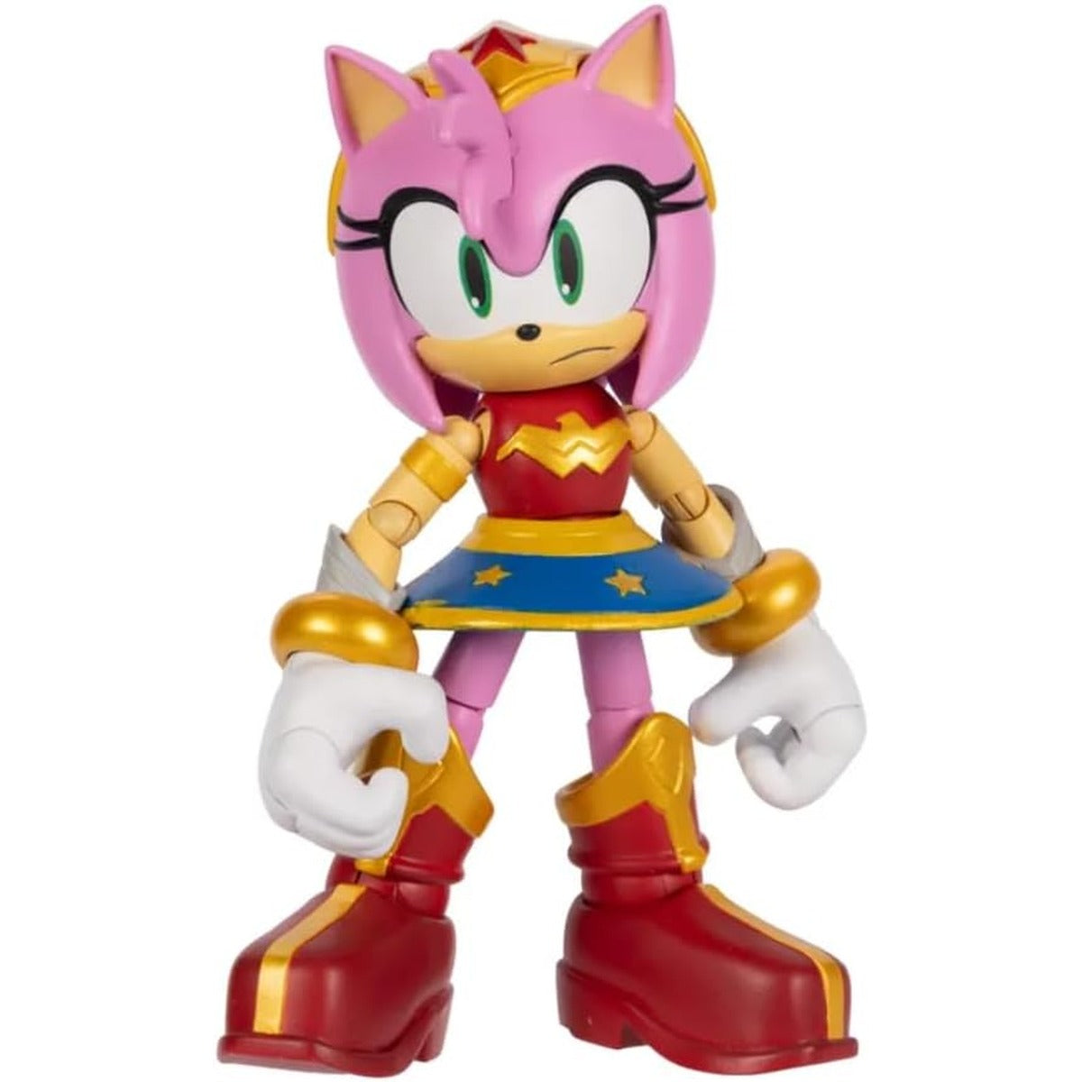Sonic The Hedgehog DC x Sonic Sonic as The Flash - 13 cm Action Figure, Officially Licensed by Jakks Pacific, Highly Poseable and Detailed Design, Collector's Packaging