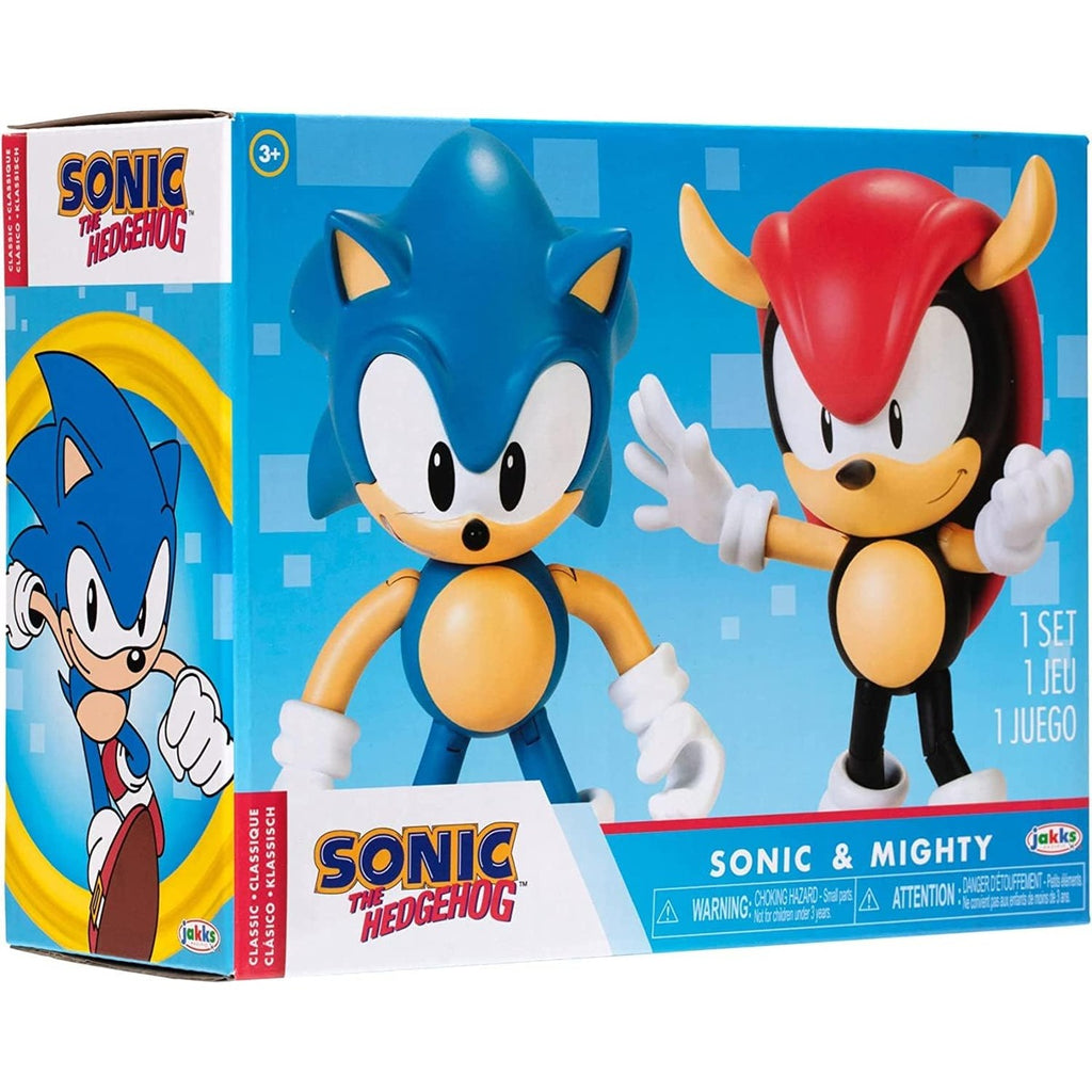 Sonic the Hedgehog 4" Action Figure 2 Pack Classic Sonic & Classic Mighty