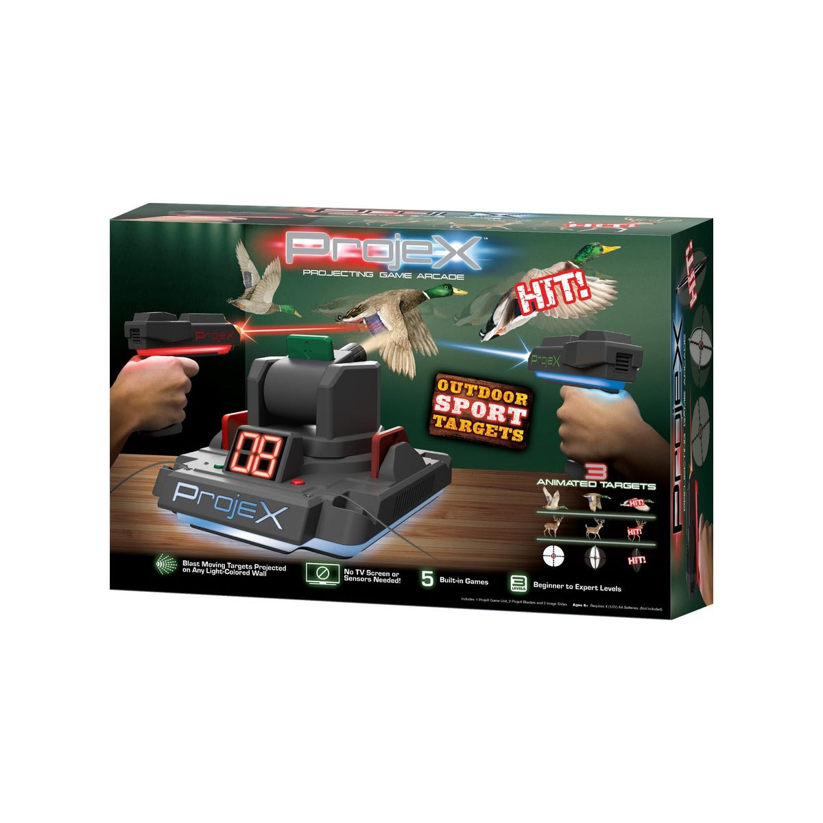 LaserX Projex Projection Outdoor Sport Targets, Battery Operated Ages 6+