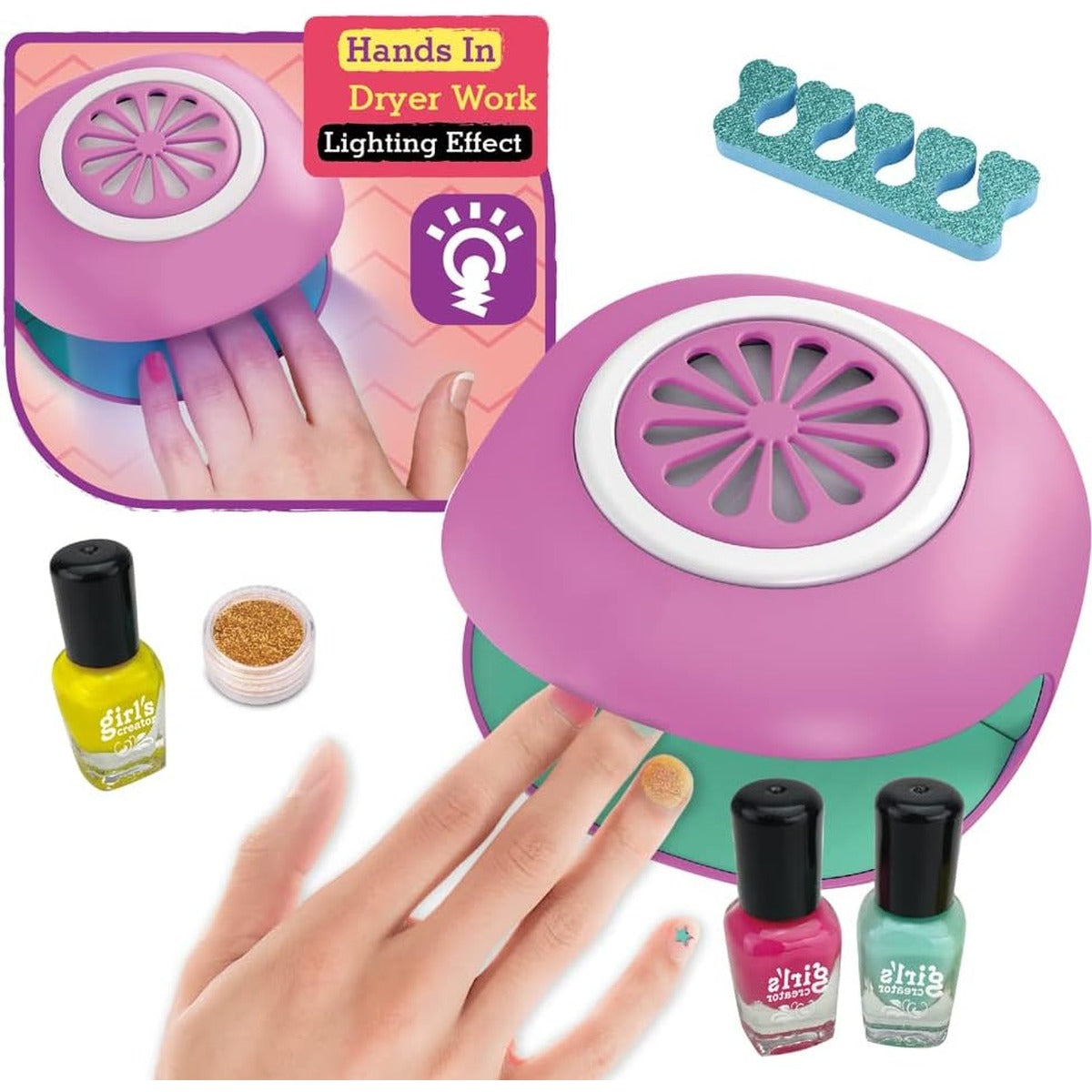 Nail Polish Set for Kids, Nail Art Studio,Pedicure and Manicure Kit Ages 3+