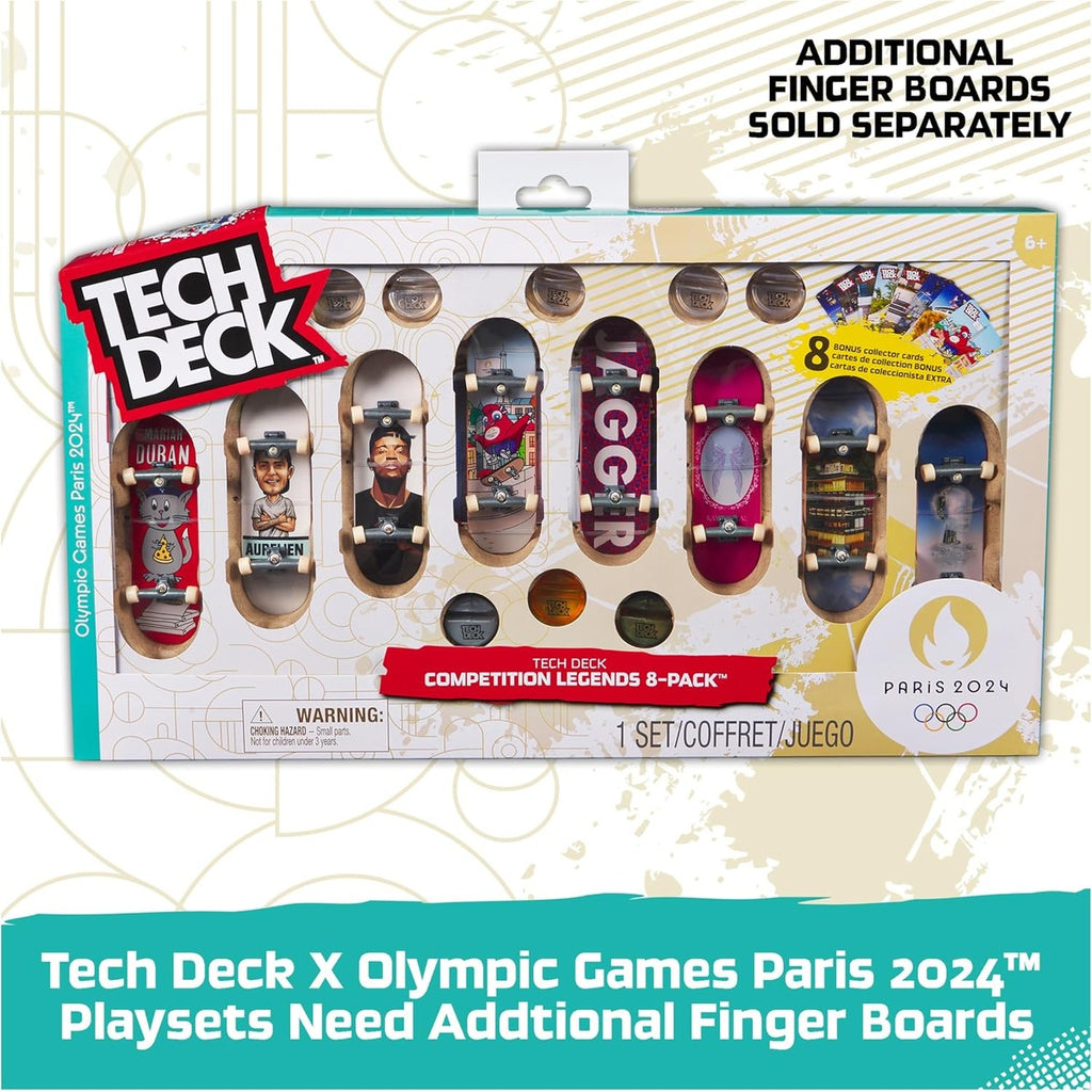 Tech Deck, Shane O'Neill's Olympic Games Paris 2024 Ramp Customizable X-Connect Park Creator Playset & Exclusive Fingerboard, Kids Toy for Ages 6+