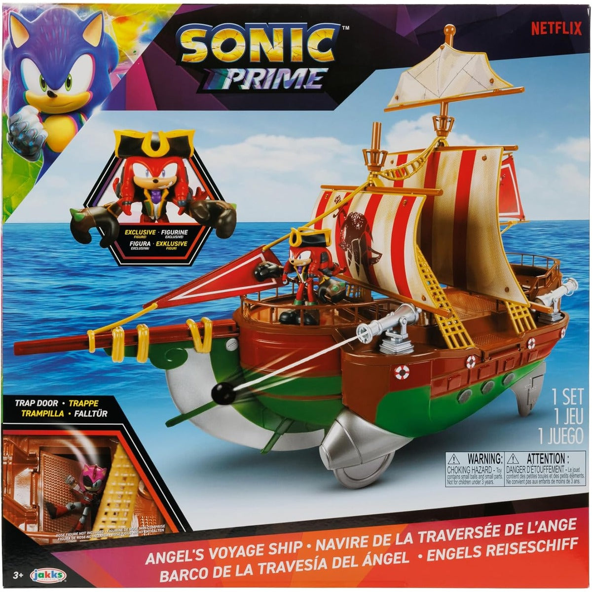 Sonic Prime 2.5" Action Figure Playset Pirate Ship