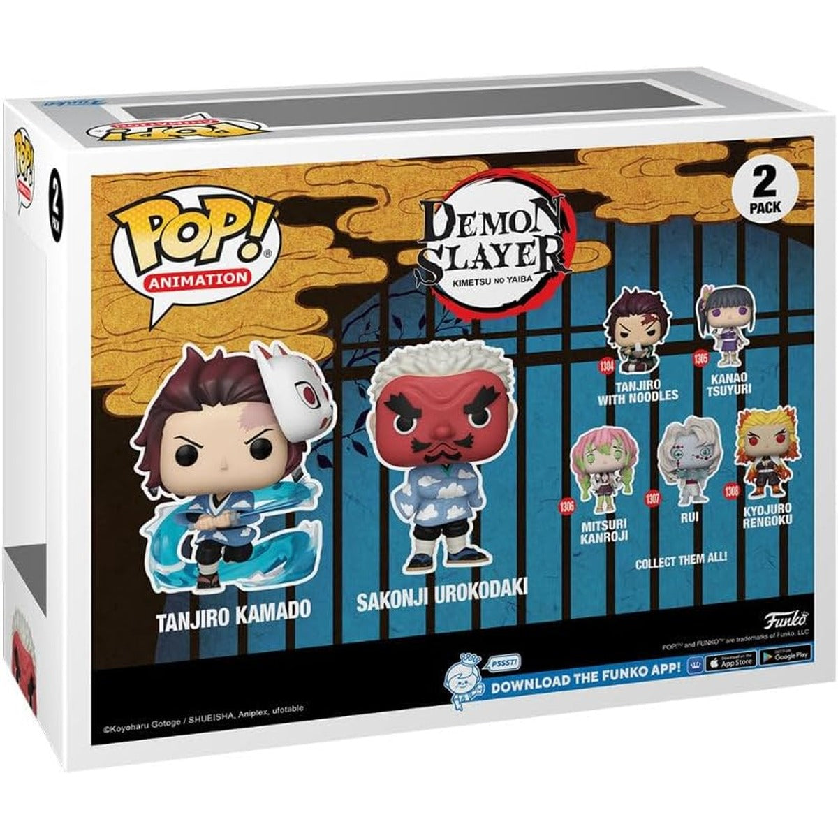 Funko Pop Animation Tanjiro Kamado & Sakonji Urokodaki
