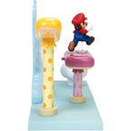 Super Mario Cloud World Diorama Set with 2.5" Running Mario Action Figure