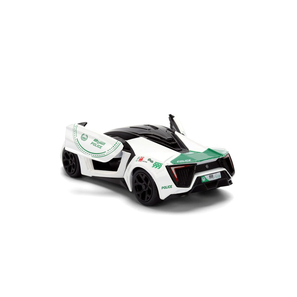 Jada - 1:32 Dubai Police With Motor Lykan Hyper Sport - White/Green