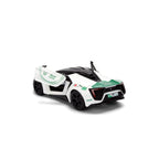 Jada - 1:32 Dubai Police With Motor Lykan Hyper Sport - White/Green