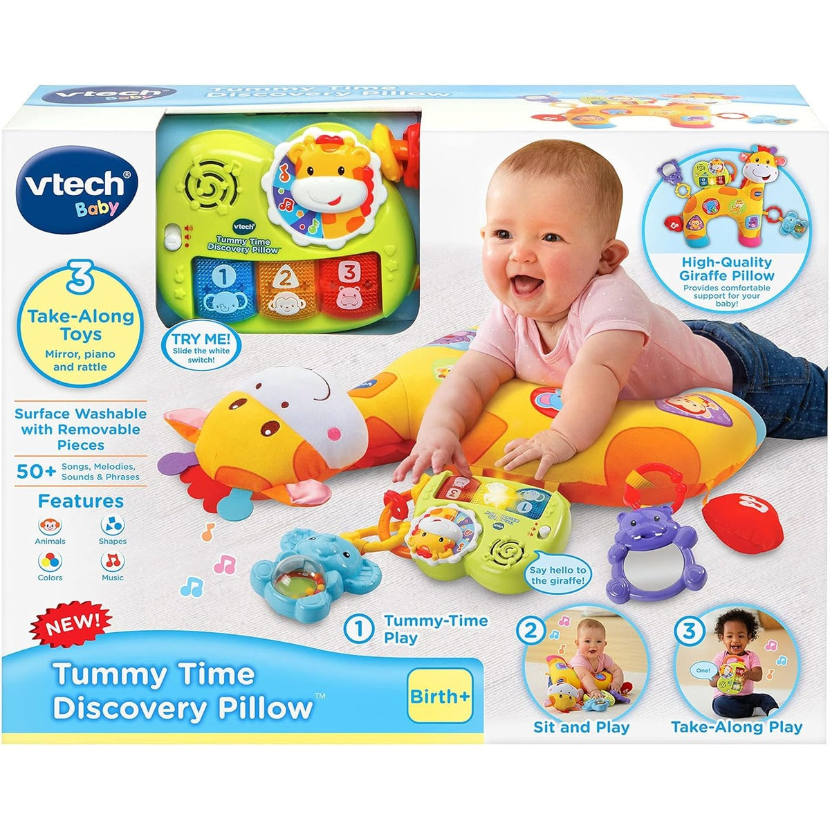 VTech Tummy Time Discovery Pillow