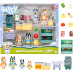 Bluey Series 13 Let's Play Chef Family Shopping Trip Exclusive Figure Playset