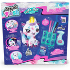 Canal Toys - Airbrush Plush - Customisable Cosmic Unicorn Soft Toy with Luminous Horn - with Prediction Card, Markers and Ste