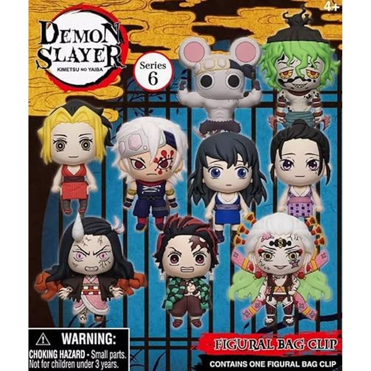 Amazon.com: Monogram Demon Slayer Kimetsu No Yaiba 3D Foam Figural Bag Clip | ONE Random Character per Blind Bag : Clothing, Shoes & Jewelry