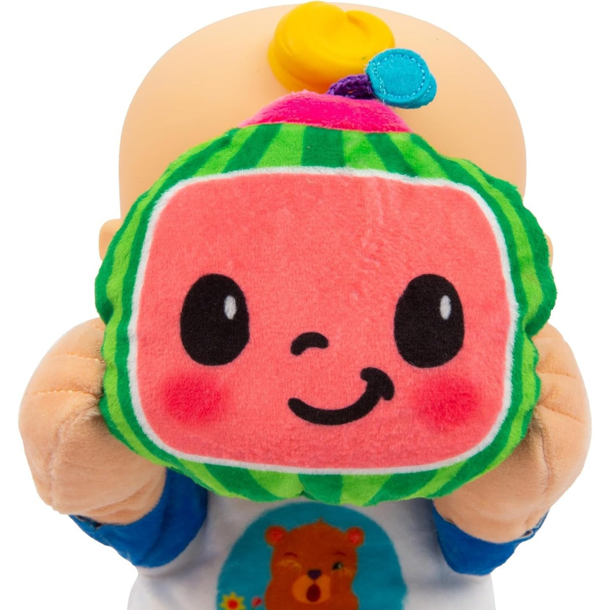 Giochi Preziosi Cocomelon Peek A Boo JJ - JJ in Plush Version 30 cm with Motorised Sounds and Movements for Playing Bubu Seven Years, for Children from 2 Years, Ccm41000