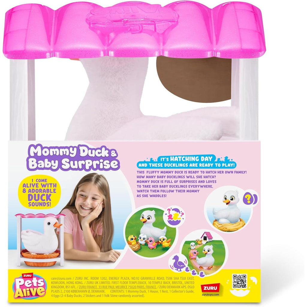 Pets Alive Mommy Duck & Baby Surprise by ZURU Nurturing Play Surprise