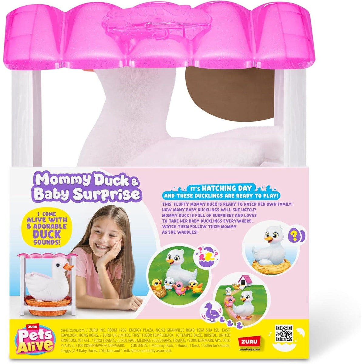 Pets Alive Mommy Duck & Baby Surprise by ZURU Nurturing Play Surprise